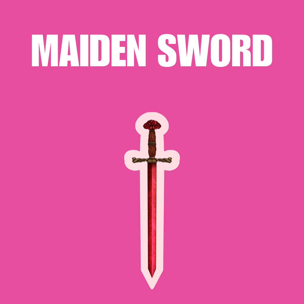 The Maiden Sword [Die-Cut Sticker]
